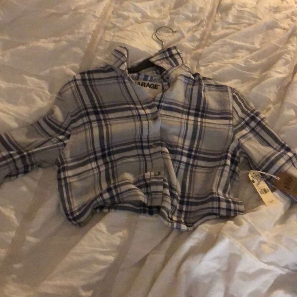 cropped flannel